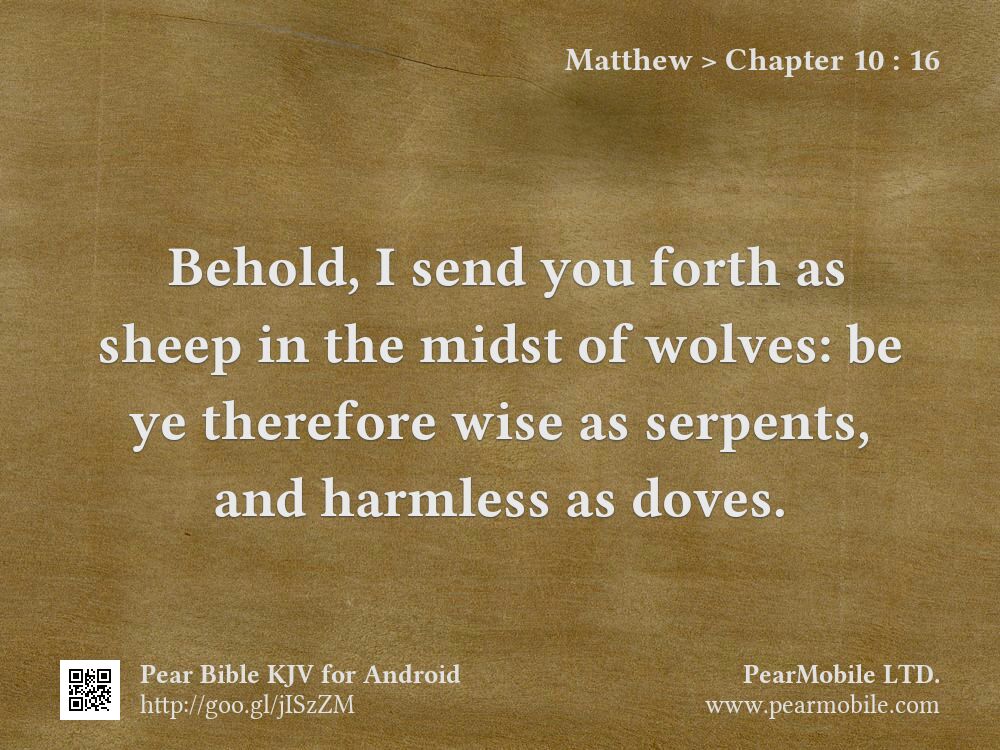 Matthew, Chapter 10:16